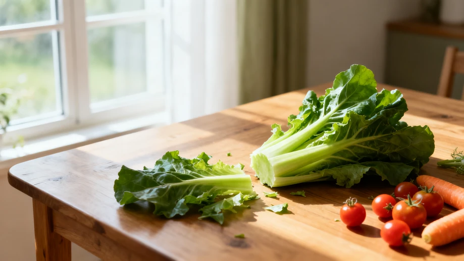 Most home cooks rarely notice that pale inner stems of fresh leafy greens preserve far more undamaged vitamin C than dark mature outer leaves